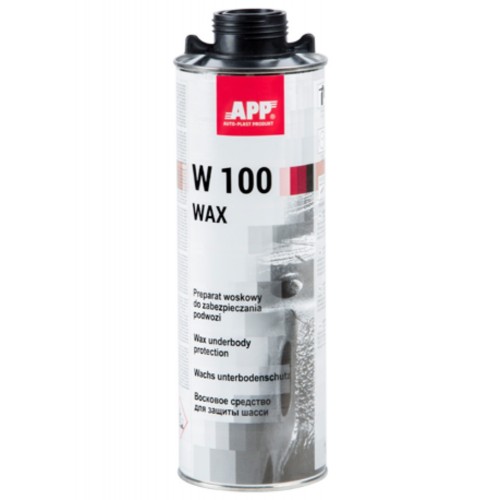 APP Препарат на восковой основе для защиты шасси "W100-WAX" антрацит 1л. по пистолет