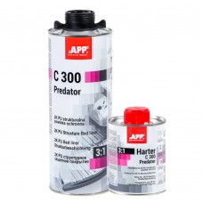 APP C 300 Predator 3:1-PU Bed liner структурне захисне покриття чорне 600мл +затвердник 200мл