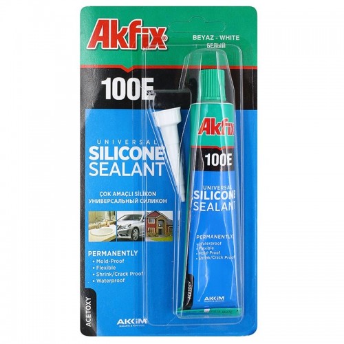 Ч "Akfix" (100Е) герметик сил. прозр.50мл. 