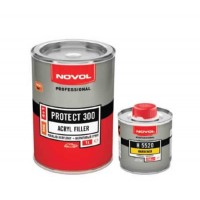 Novol  Грунт акр. 4+1 PROTECT300 1л серый +0,25 отв.