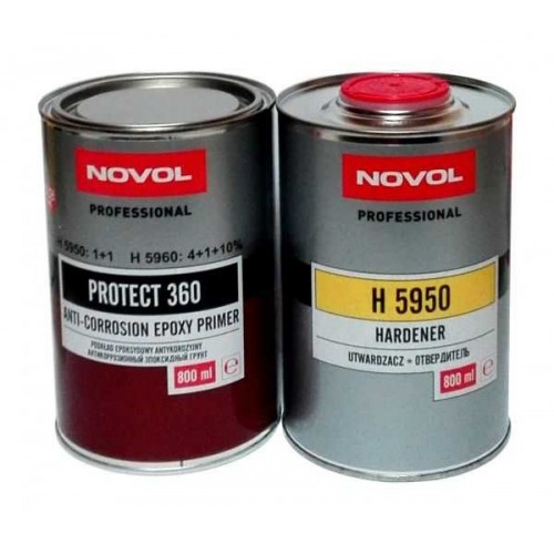 Novol Грунт PROTECT епоксидний 360 0,8л+ затверджувач