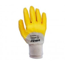 SIGMA Перчатки трикотажные с частичным нитриловым покрытием ( желтые)
