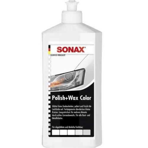 Sonax Полироль цветная с воском белая 500мл(296000)