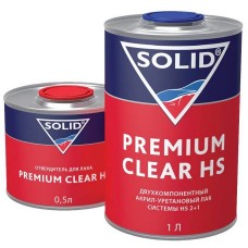 SOLID  Лак HS Clear Premium 0.5 л + о-ль 0,25 л