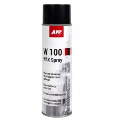 APP SPRAY Препарат на восковій основі для захисту шасі "W100-WAX" антрацит 500мл.