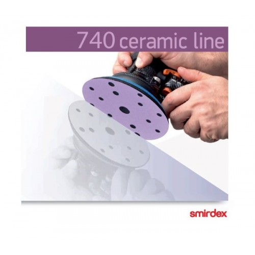 Smirdex 740 Круг Ceramic Ø150мм, 15 отверстий Р150