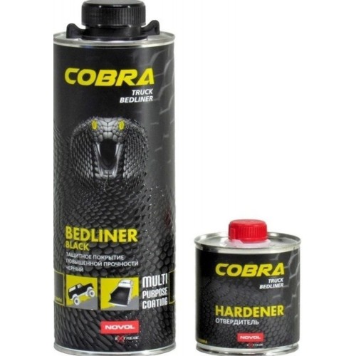 Novol  Защитное покрытие COBRA черное 600мл + отв.