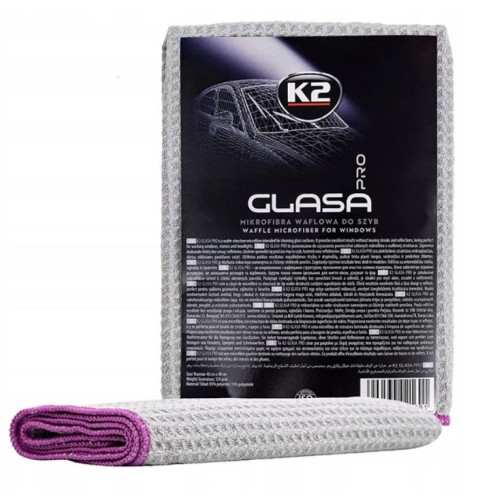  К-2 Полотенце трикотажное из вафельной микрофибры для очистки стеклянных поверхностей GLASA PRO 40*40cm