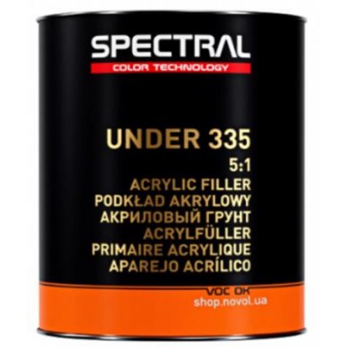 Novol  SPECTRAL  Грунт акриловый UNDER 335 MIX P5 черный 3,5+отв.Н6525 0,7л