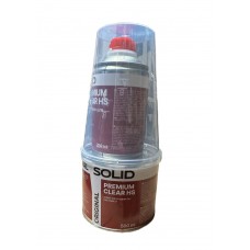 SOLID  Лак HS Clear Premium 0.5 л + о-ль 0,25 л