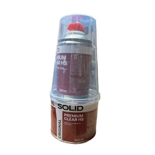 SOLID Лак HS Clear Premium 0.5 л + о-ль 0,25 л