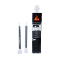 Sika Клей для кузовных деталей черный SikaPower-4720 (+2 носика в комплекте), картридж 195мл EURO