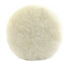 Menzerna Полировочный круг из овечьей шерсти на липучке белый с логотипом 150мм