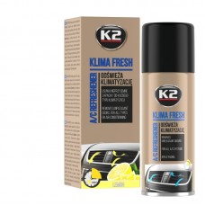  К-2 Очиститель для системы кондиционирования аэрозоль Klima Fresh 150мл Лимон (K222)