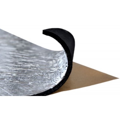 Шумоизоляция Soft металлизированый вспененный каучук  F6мм  (0.8*0.5м)